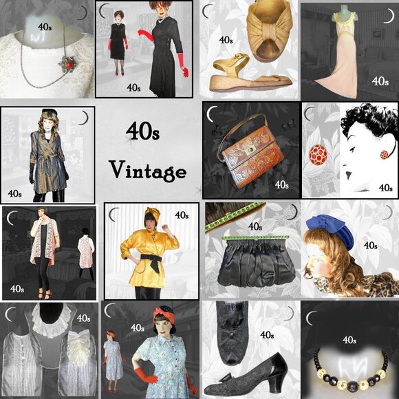 Vintage Cropped Sweater with Metallic Gold, Short Sleeves, 40s Top VFG - Picture 10 of 13